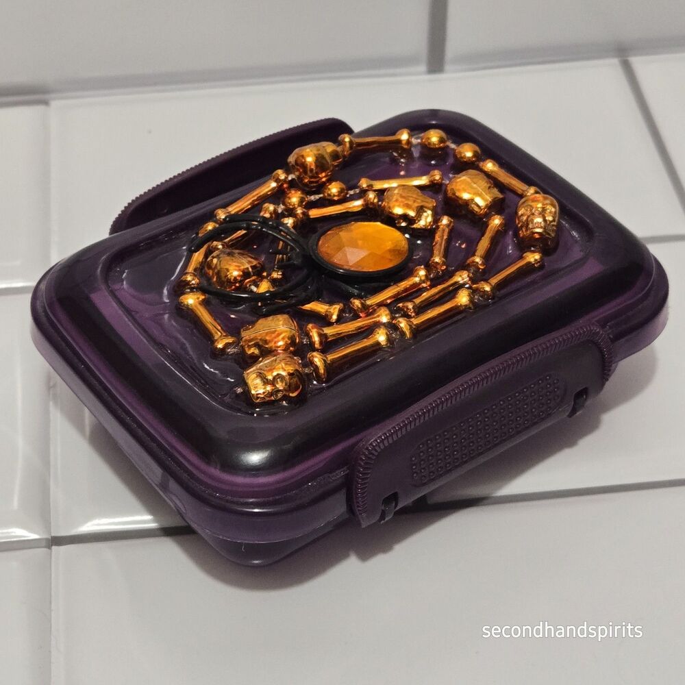 3-D Halloween Decorated Dice box Polyhedral RPG Dungeons Dragons Travel Box